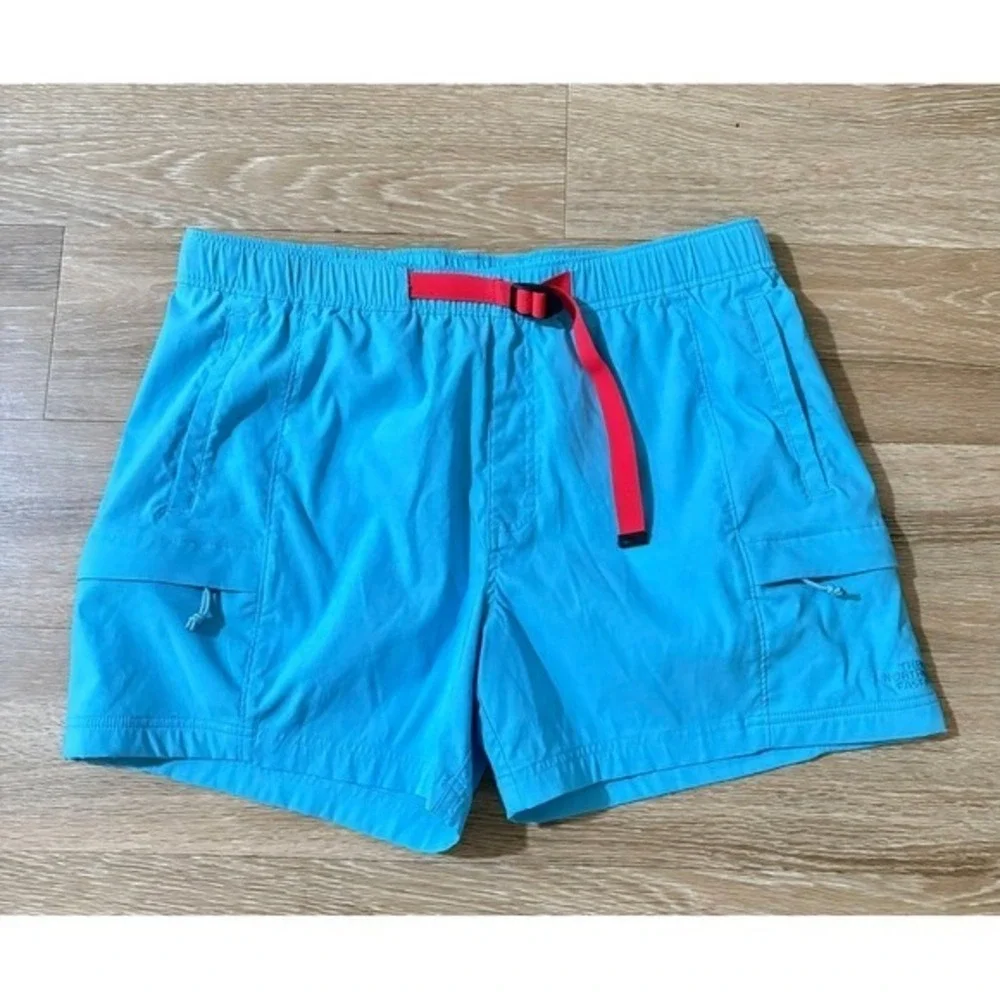 North Face Men's Belted Active Shorts Outdoors Hiking Athleisure Gorpcore Summer